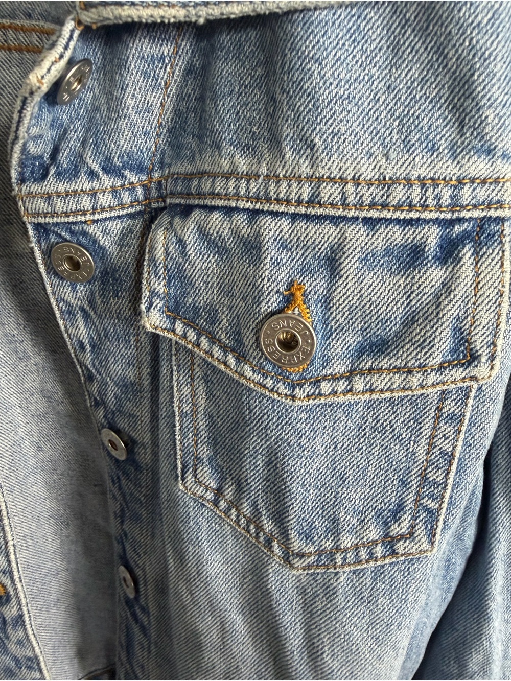 Vtg Express Light Blue Denim Jacket for Women - Picture 5 of 8